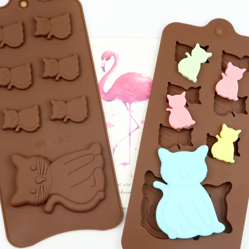 7 Holes Cat animal chocolate Mold Party cake decorating tools Cookies Biscuit fondant silicone mold
7 Holes Cat animal chocolate Mold Party cake decorating tools Cookies Biscuit fondant silicone mold