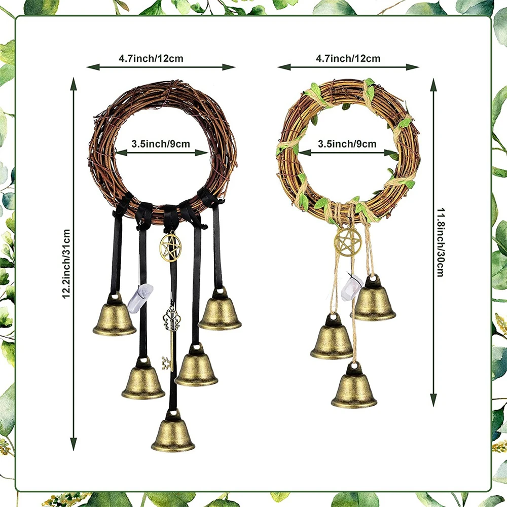 

Ideal Gift Choice Witch Bell Excellent Workmanship Natural And Reliable Aeolian Bells Meaningful Decoration Japanese Wind Chime