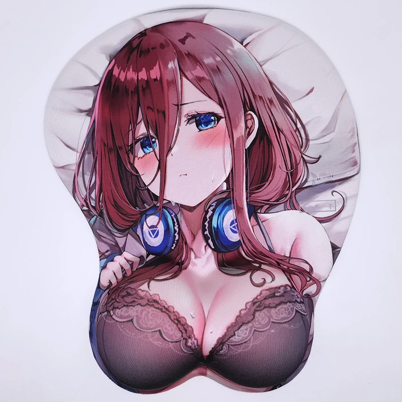 

Creative 3D Stereo Silicone Mouse Pad Anime Sexy Beauty Chest Hand Wrist Rest Soft Mousepad Ergonomic Kawaii Girl Cartoon