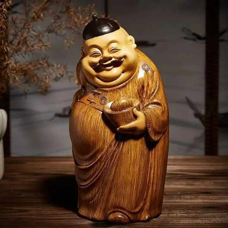 Антикварная резьба по старого дерева китайское украшение из цельного статуя