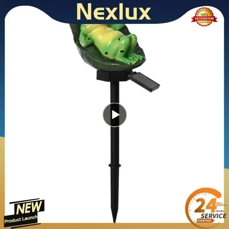 

Led Lights Resin Decorate Outdoor Light Landscape Simulated Animals Solar Energy Frog Resin Lamp Animal Shape Solar Light Frog