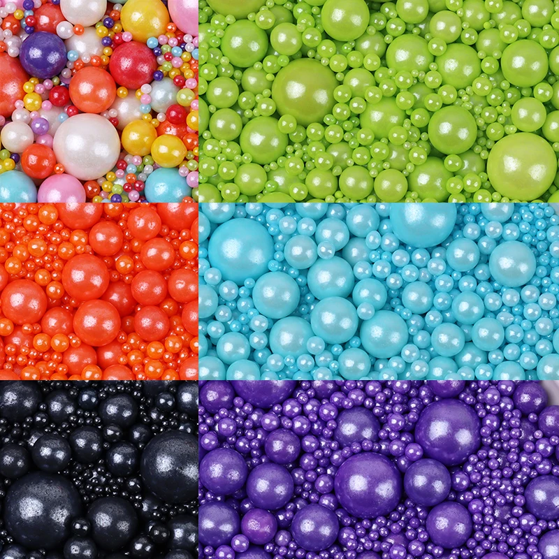 

50g Edible Beads Pearl Sugar Ball Fondant DIY Cake Baking Sprinkles Sugar Candy Ball Wedding Cake Decoration