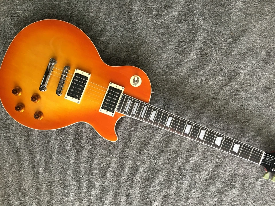 

Electric guitar, light yellow color mahogany body, rosewood fingerboard, fret binding fast delivery