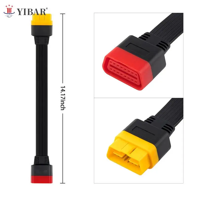 

Universal 16 Pin Male To 16 Pin Female OBD 2 OBD II Extension Connector For Auto Diagnostic Extending Cable