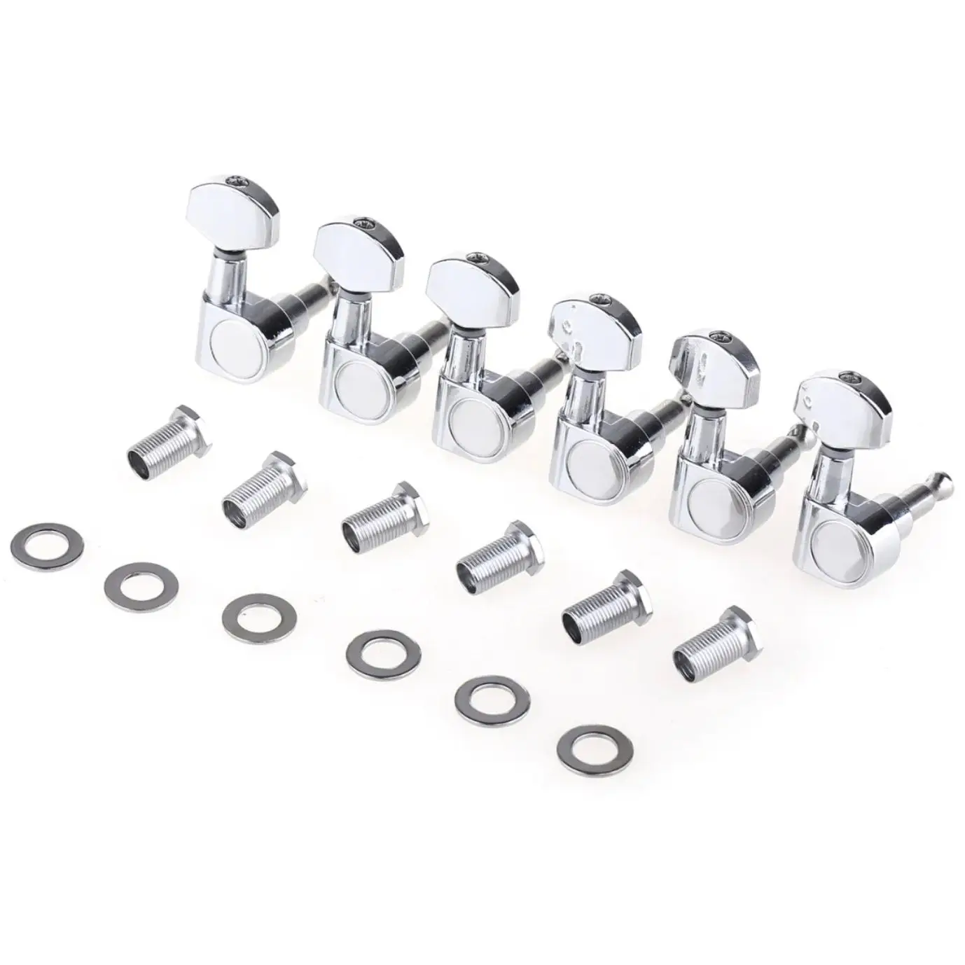

6 in Line Sealed Dual Pin Guitar Tuners Tuning Pegs Keys Machine Heads Set for FD ST