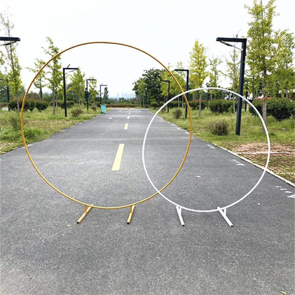 

Wedding Metal Circle Arch Balloon Bow Balloon Support Stand Birthday Party Round Background Arch Frame Baby Shower Decoration
