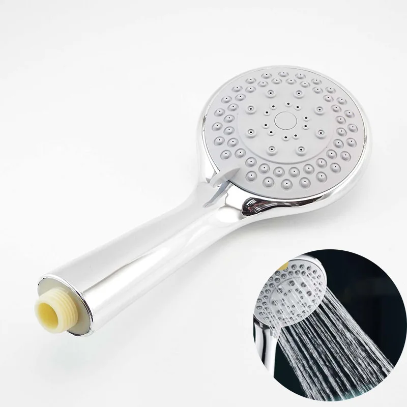 

10cm big Handheld Shower Head Water Sprinkle Bathroom Shower Accessories Multi-functions 4-speed ABS Universal Interface O1