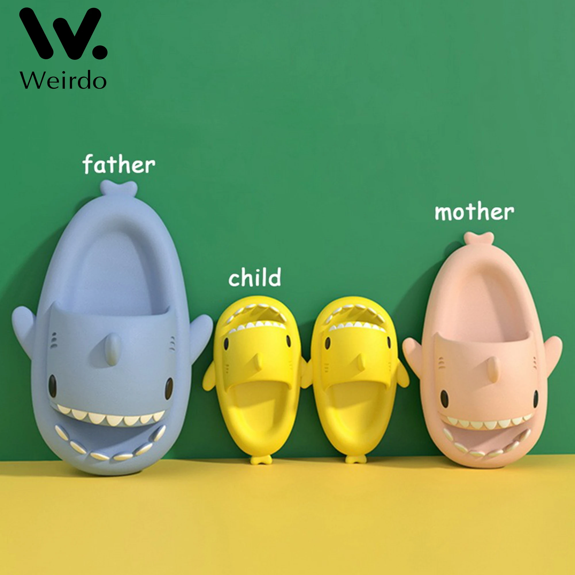 

Children Cute Soft Sandals Bathroom Slippers 4CM Thick Bottom Slippers Home 2022 Hot Shark Slippers EVA Beach Flip Flops for Kid