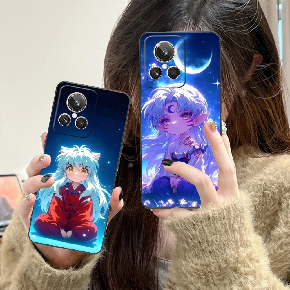 Чехол для мобильного телефона Inuyasha Sesshoumaru Realme GT 2 9i 8i 7i Pro X50 X2 C35 C21 C20 C11 C3 черный