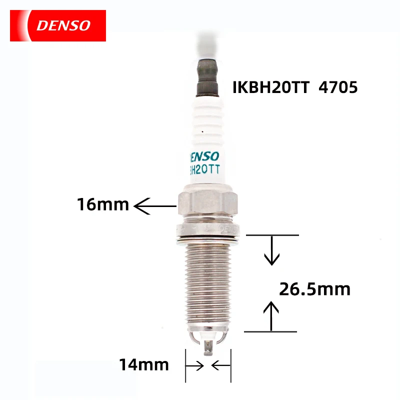 Платиновая свеча зажигания DENSO Iridium IKBH20TT 4705 подходит для сопла Costa Ricci Lexus oe 90919-01249