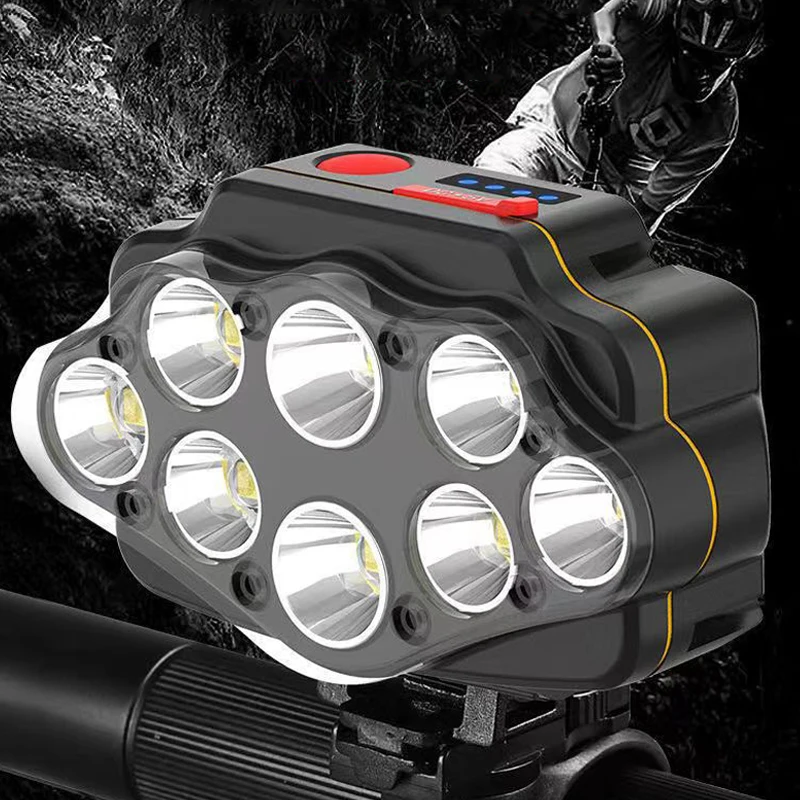 USB Rechargeable LED Headlamp Night Cycling Bike Lights Headlights Fishing Hiking Cycling Equipment Head Mounted Searchlight enlarge