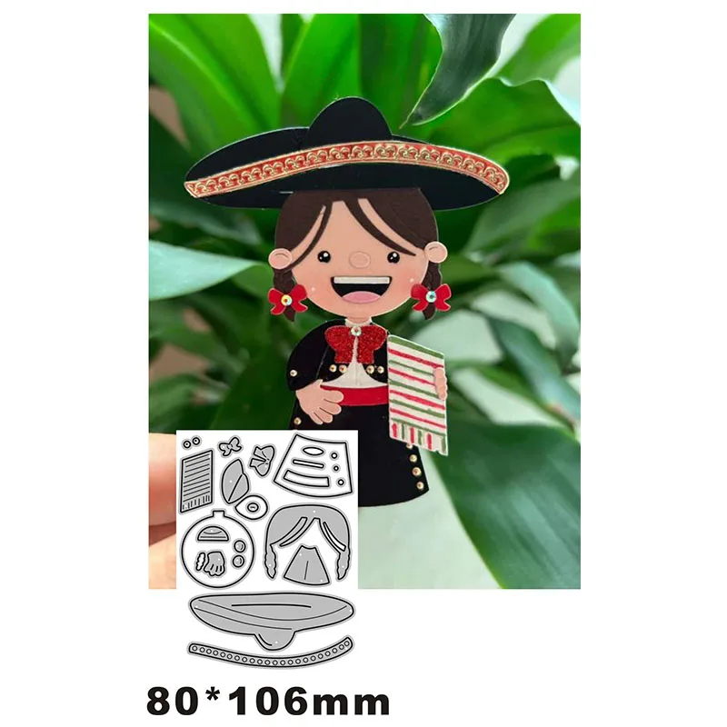 Новинка 2022, шляпа Happy Cowboy Girl, металлические Вырубные штампы для скрапбукинга, бумажные поделки и изготовления карт, тиснение, Декор, без штампов