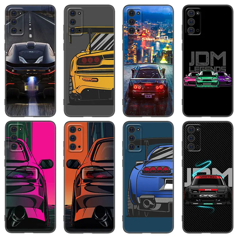 Japan JDM Sports Car Phone Case For Samsung M30 M31 S Note 10 Lite 20 Ultra M11 M12 M21 M22 M23 M32 M33 M52 M53 J2 Pro J4 J6 J8