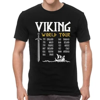 viking world tour viking t shirt mens cotton oversized print t shirts fashion tshirt sword tee top fast shipping