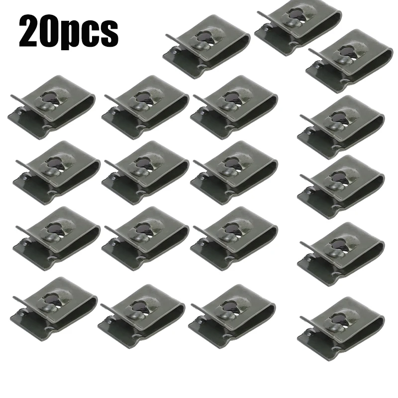 

M4 M5 M6 U-образный автомобильный саморезной зажим для гаек, комплект гаек из нержавеющей стали, подходит для крепления обтекателя мотоцикла, брызговика, автозапчасти