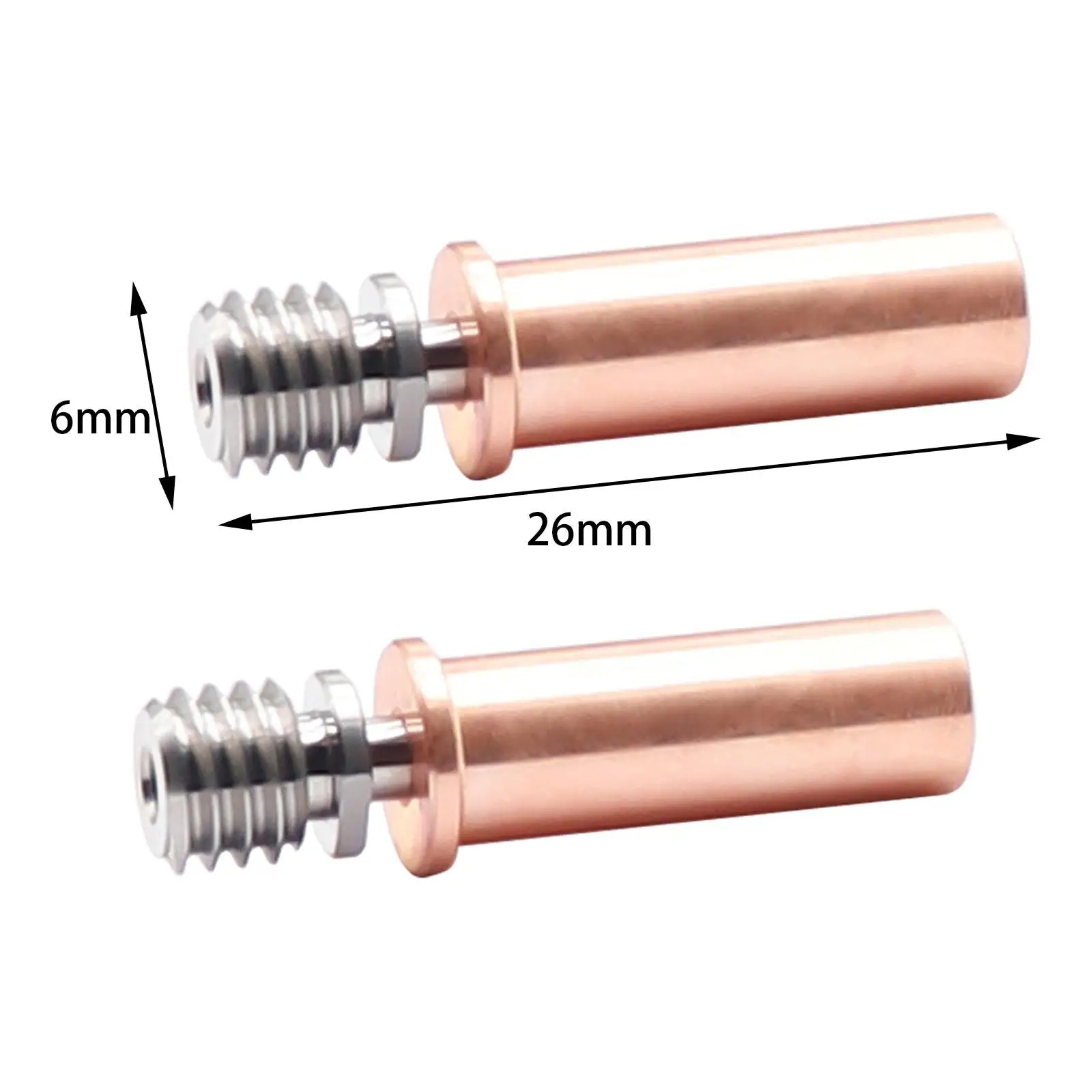 

3D Printer Bimetal Heatbreak Accelerate Heat Conduction Durable Throat Metal Throat Tube for Anycubic MEGA S/Pro/vyper Fittings