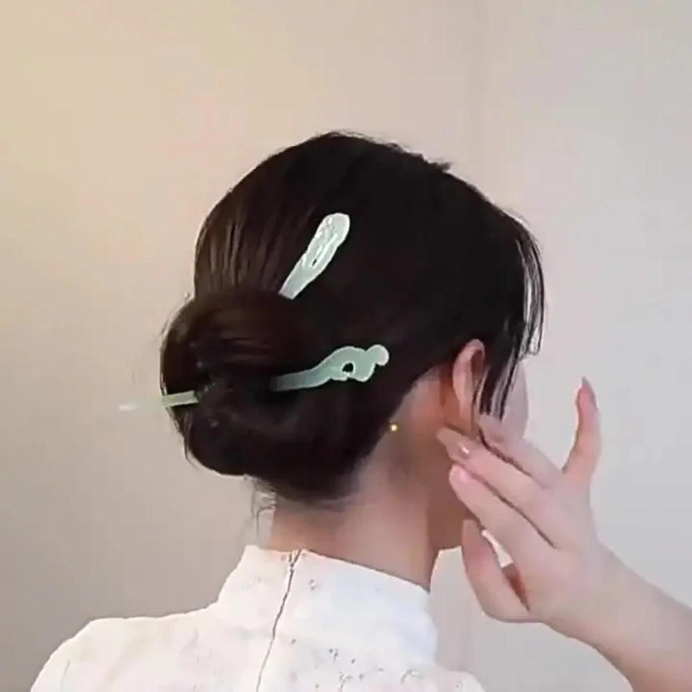 Китайские Деревянные Заколки В Стиле Ретро Женские Инструменты Для Укладки