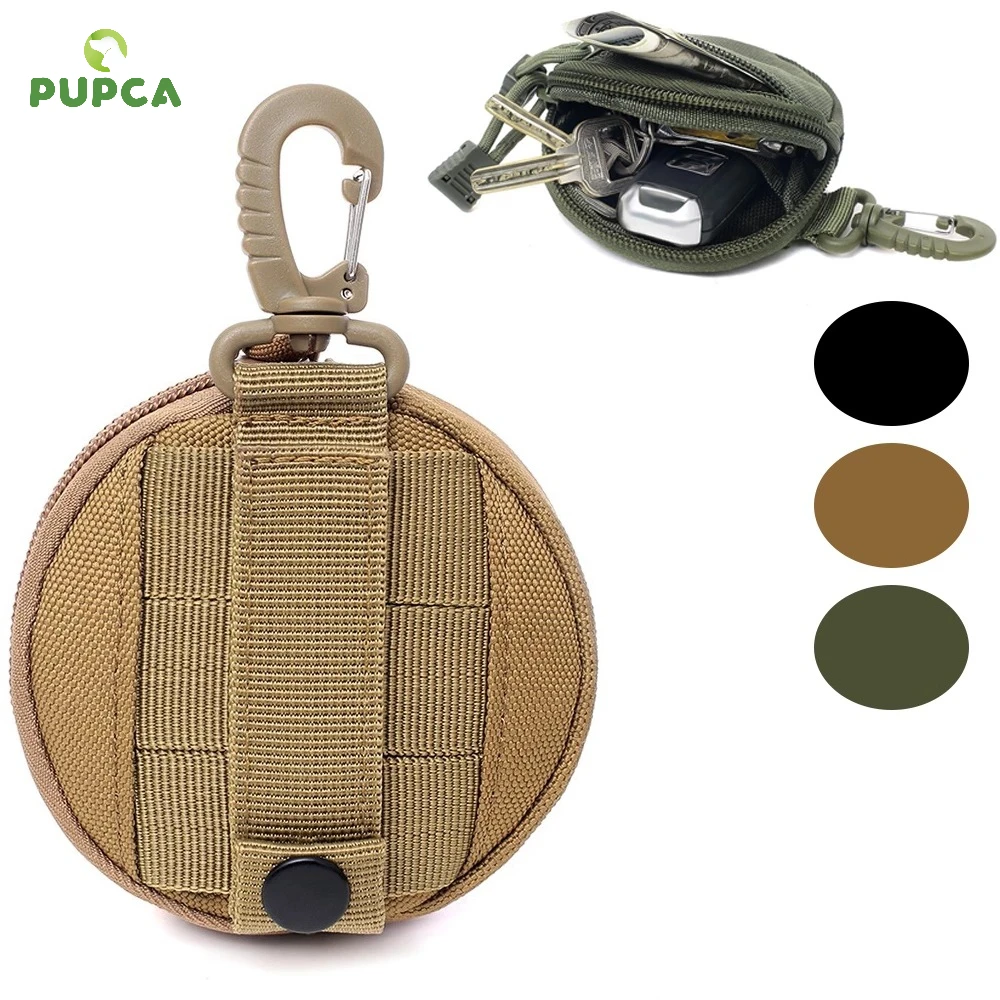 

PUPCA Portable Dog Treat Bag Tactical Durable Lightweight Food Pet Pouch With Rotatable Carabiner For Puppy Training accessories