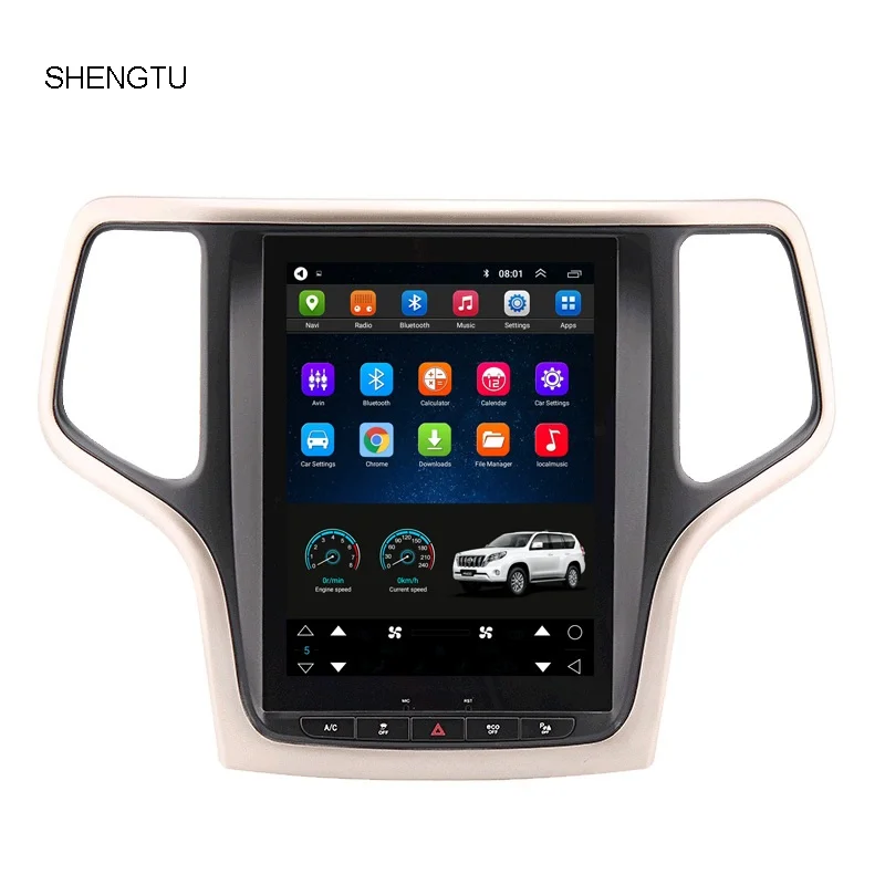 

Магнитола на Android для Grand Cherokee 2014-2016, вертикальный экран 10,4 дюйма, мультимедийный видеопроигрыватель на Android, автомобильная стереосистема