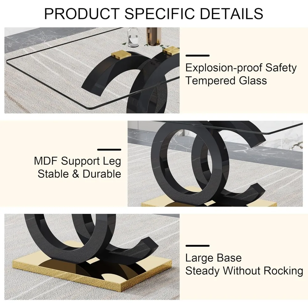 Набор обеденных столов из 7 предметов набор стеклянных на 6 человек современный