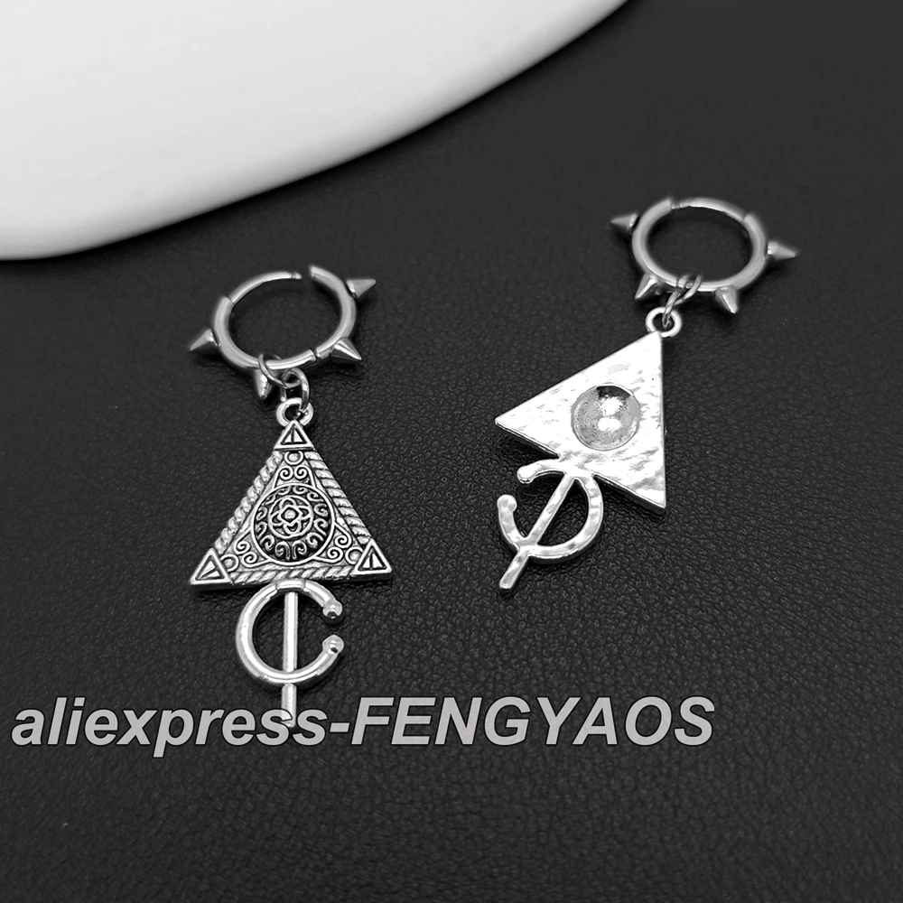 Готические винтажные геометрические треугольные серьги для женщин и девочек