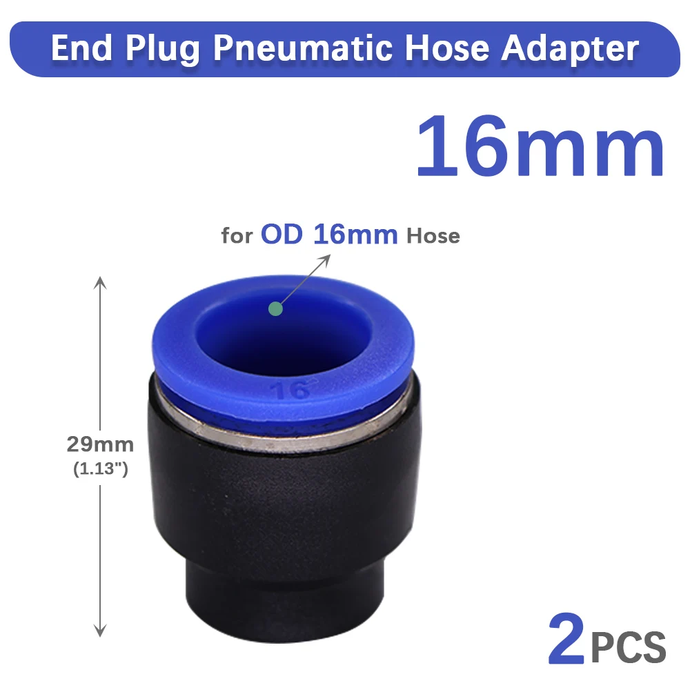 

Фитинги для пневматических трубок MUCIAKIE, пластиковые, черные, синие, 4-16 мм
