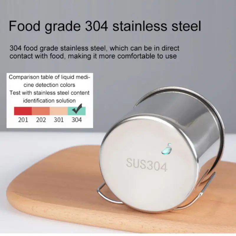 250/350/500 мл стальная кружка кофейная чашка складная ручка портативная дорожная