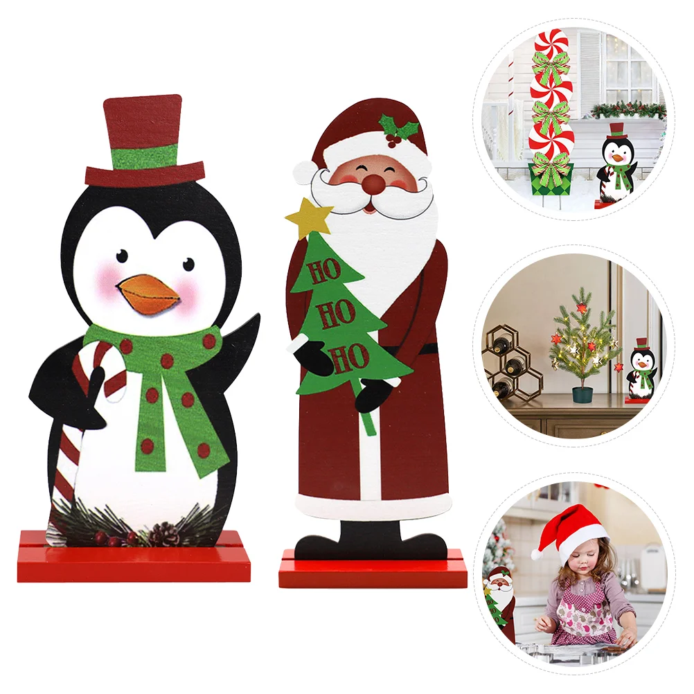 

2Pcs Ornaments Funny Creative Adorable Exquisite Model Toys Crafts Ornaments Christmas Decors