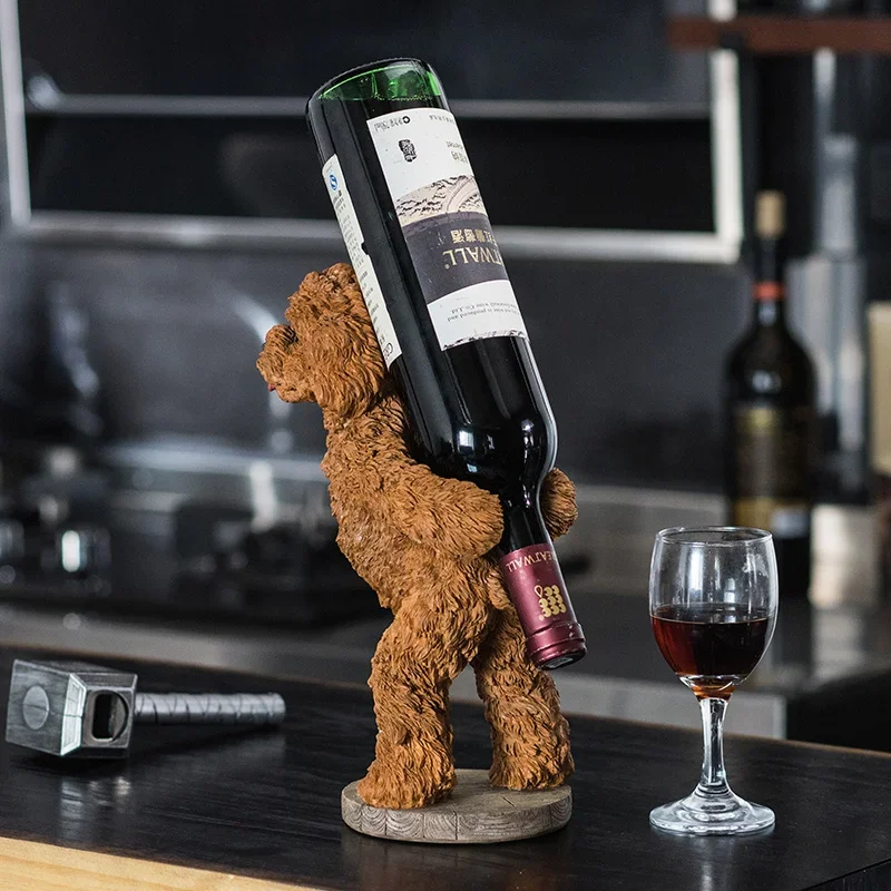 Европейская Винная стойка домашняя креативная с медведем Тедди украшение для