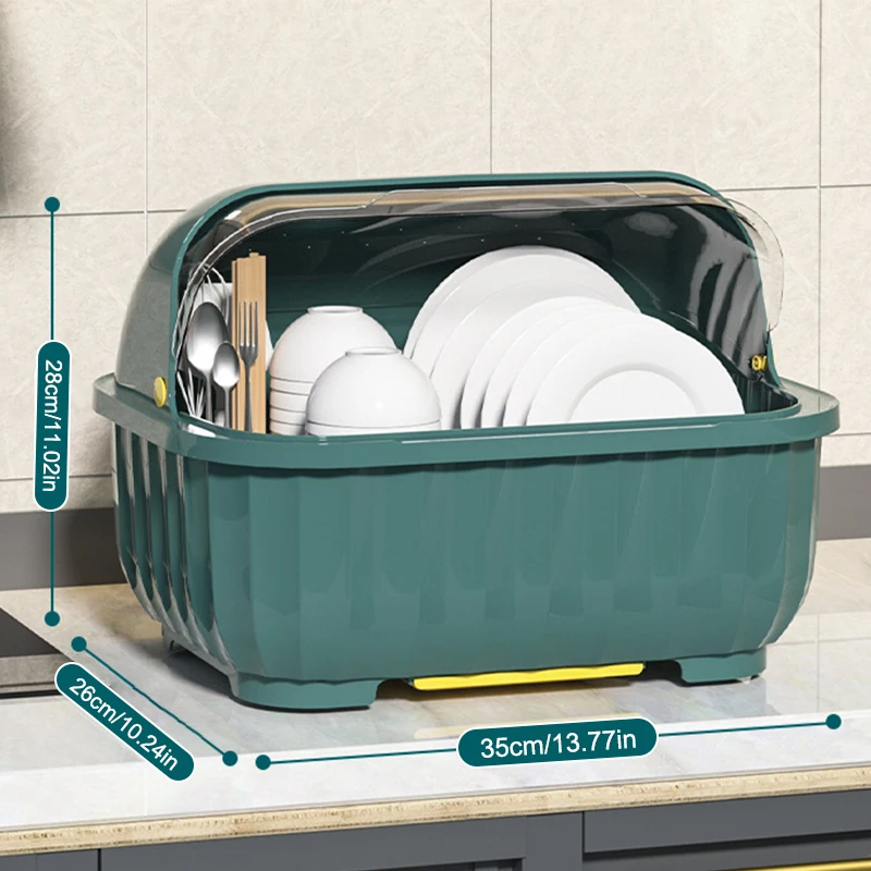 Сушилка для посуды сушилка кухонной утвари с крышкой шкаф столешница органайзер