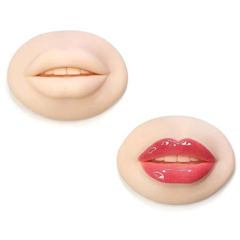 5D Tattoo Practice Fake Lips Silicone Realistic Lips Practice Module For Microblading Semi Permanent Make Up Supplies