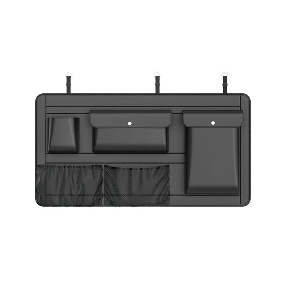 

Вместительный Регулируемый автомобильный ящик для хранения на заднем сиденье, 5 сумок, органайзер для багажника, многофункциональный органайзер из искусственной кожи на заднюю крышку автомобиля с сумкой