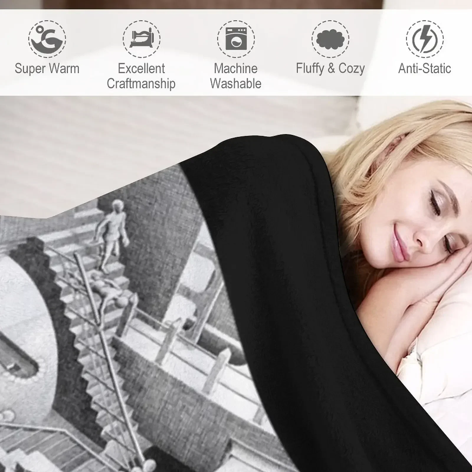 Футболка Mc Escher одеяло MC утяжеленное очень большое мягкие клетчатые одеяла