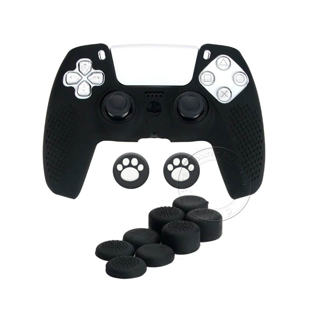For PS5 Silicone Sleeve Set Simple and Classic Solid Color Comfortable Protective Shell Sweat-proof Dust-proof | Электроника