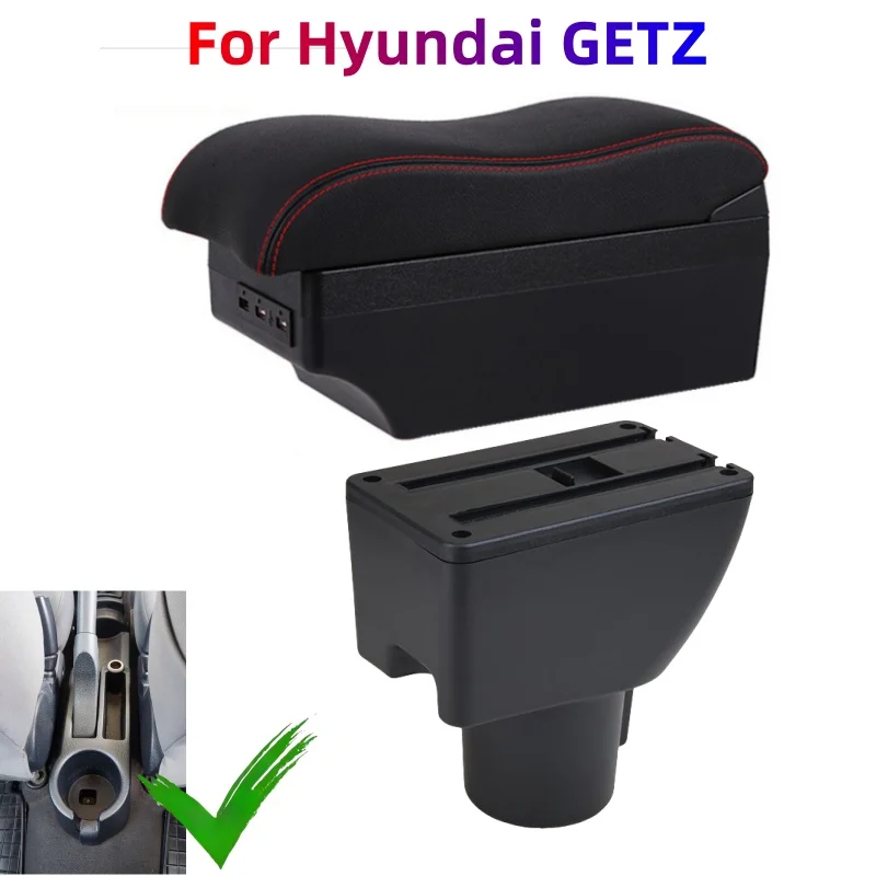 Фото Подлокотник для Hyundai GETZ, подлокотник, украшение, детали интерьера, автомобильные принадлежности, детали интерьера, USB-аксессуар для ремонта автомобиля №1