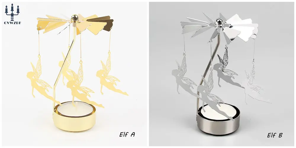 

Металлический вращающийся подсвечник CVWZBF