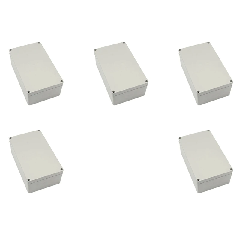 

5X Gray-White Waterproof Plastic Project Box Enclosure 200 X 120 X 75MM