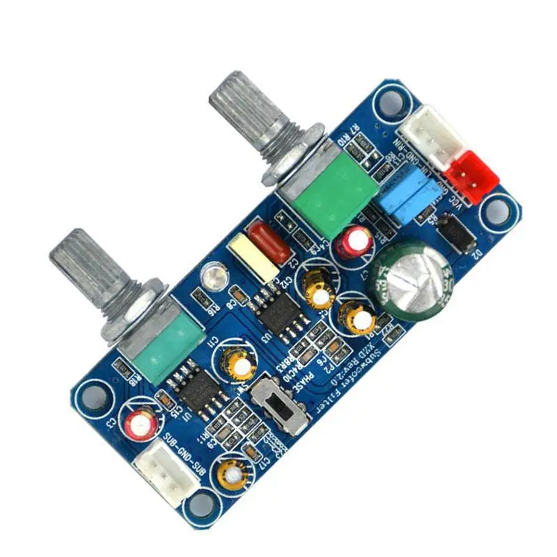 

New DC 9-32V Single Power Low Pass Filter Bass Subwoofer Pre-AMP hifi Amplifier Board A7-011