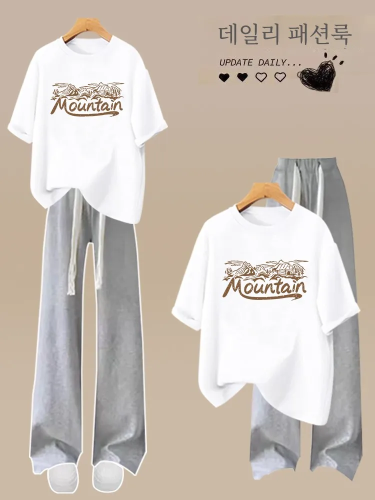  Комплект летней одежды для девочек одежда младших школьников брюки в стиле