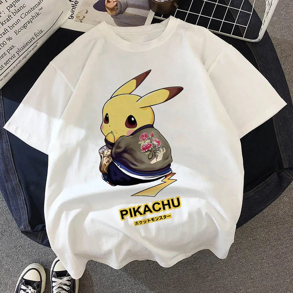 New Pokemon Children T Shirt Kawaii Manga Anime Cartoon Pikachu Harajuku Kids Boy Girl T-shirt Fashion Casual Clothes Tee Shirts images - 6
