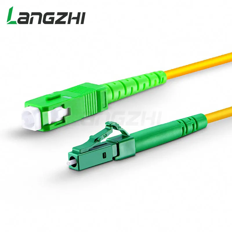 10PCS LC APC to SC APC Simplex 2.0mm 3.0mm PVC Single Mode Fiber Patch Cable