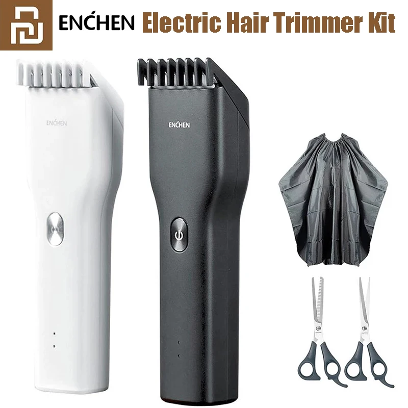 

YOUPIN ENCHEN Hair Trimmer Boost Men Kids Cordless USB Rechargeable Electric Hair Clipper Cutter Machine With Adjustable Comb