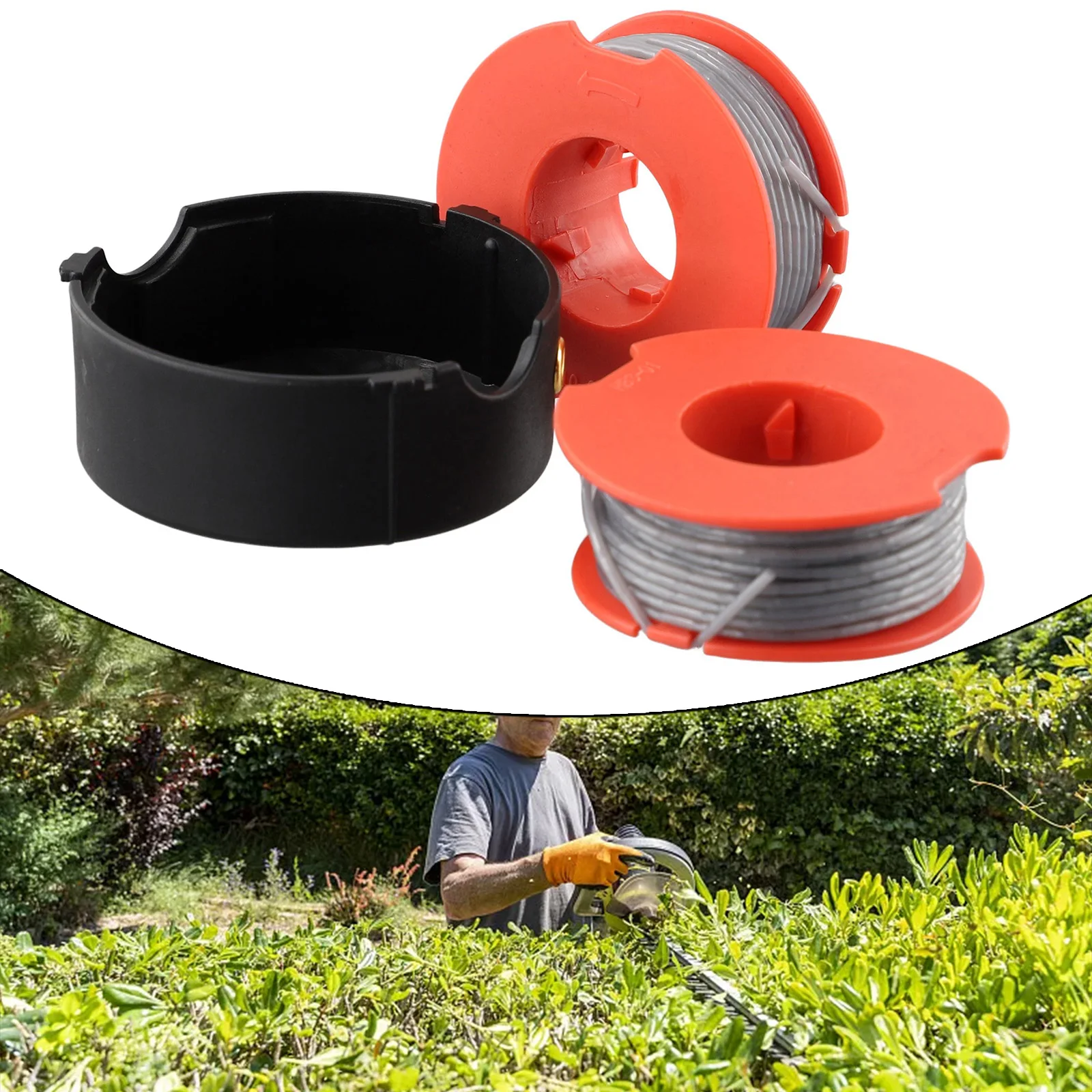 Набор из 2 катушек и 1 сменная крышка SPOOLS для триммеров Bosch Art23 Art26 Art30 Art2300 Art300 Art2600