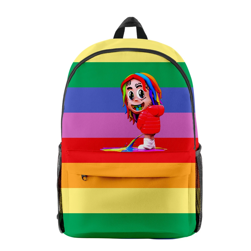 

Harajuku Kawaii 6ix9ine 3D Printed Student School Bags Youthful Notebook Backpacks Oxford Waterproof Boys/Girls Travel Bags