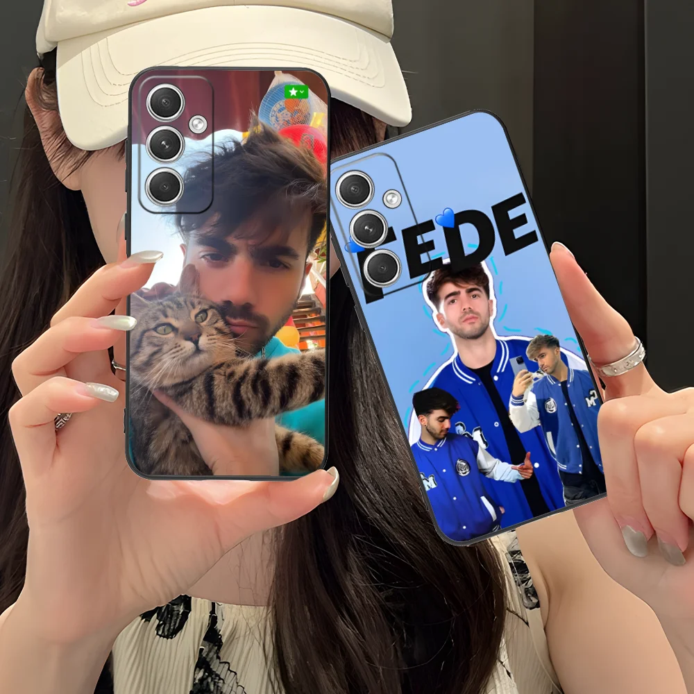 Фото Чехол для телефона Fede Vigevani для Samsung Galaxy S25 S24 S23 S22 S21 S20 S10 S9 Plus FE Ultra Lite, черный чехол для смартфона №2