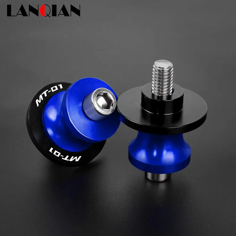 

6MM Stand Screws For YAMAHA MT01 MT01 MT 01 2004 2005 2006 2007 2008 2009 2010 Accessories M6 Swingarm Spools Slider Stand Screw