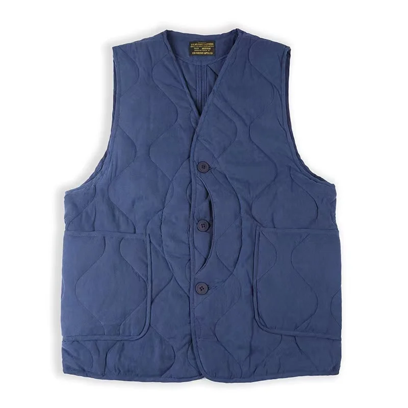 

Multi-pocket Quilted Vest for Men Sleeveless Military Safari Hunting style Padded Gilet Autumn Winter Vintage Clothes Windproof