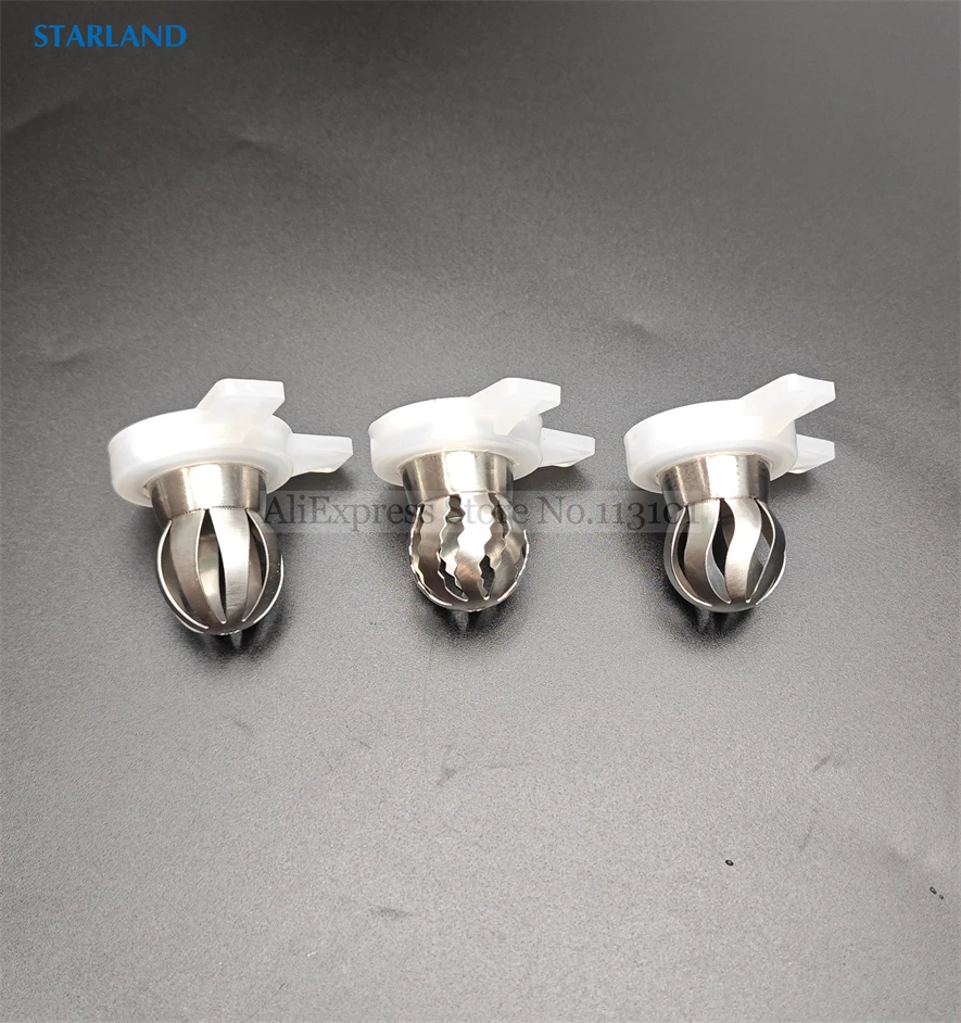 

3 в 1 моделирующие насадки из нержавеющей стали, запасные части в форме цветка, машины для мягкого мороженого, новые аксессуары, внутри 29 мм