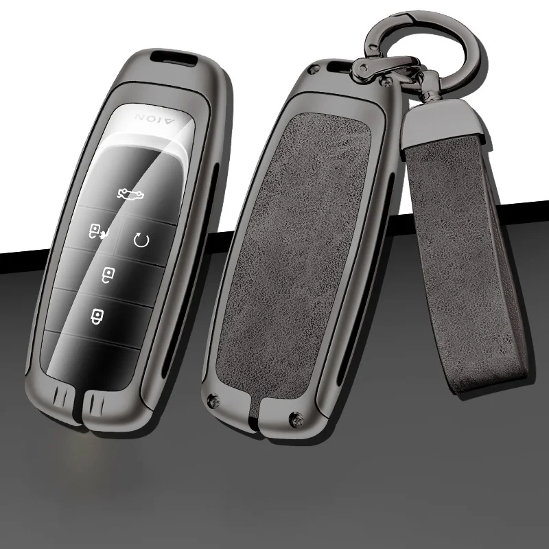 

Fashion Zinc Alloy Car Key Case Cover For Gac New Energy Trumpchi Aion S V Y LX Protector Styling Keyring Accessories