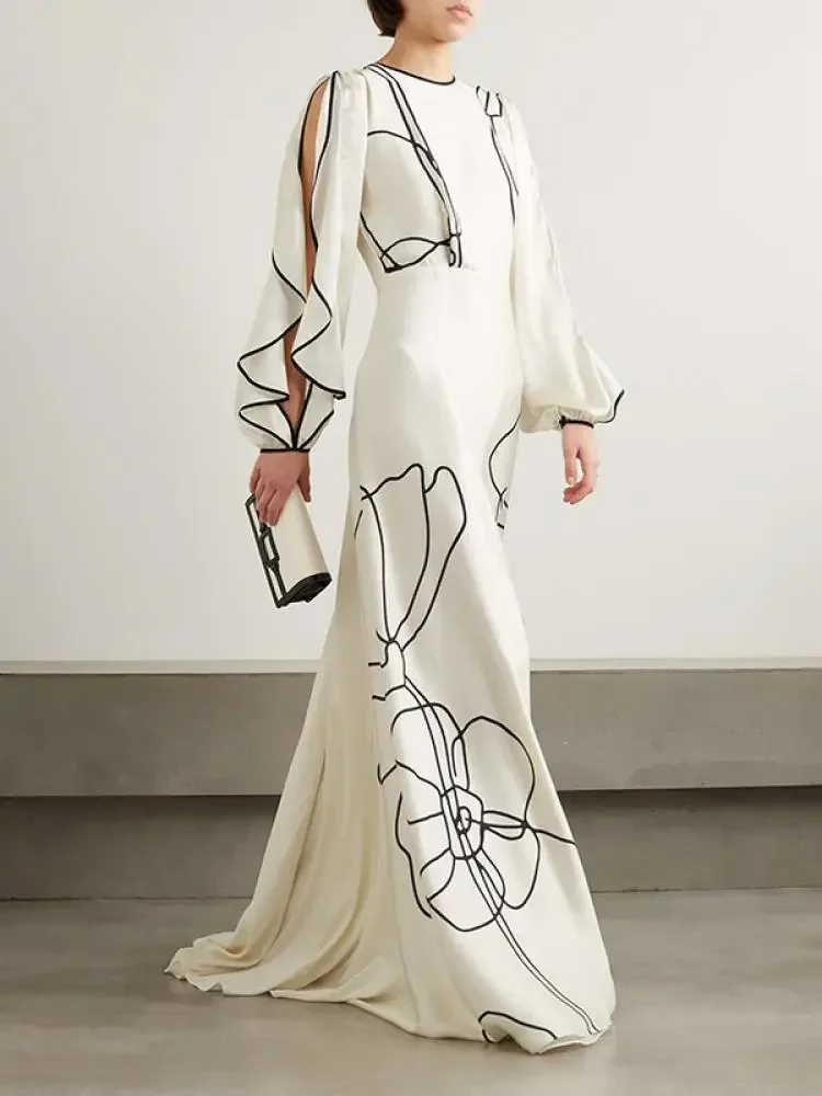 UOOZEE элегантные вечерние платья 2024 женское летнее модное платье с цветочным